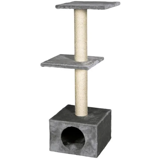 Когтеточка Flamingo Scr Pole Seesaw Br-Bei игровой комплекс, серый, 47×35×103 см