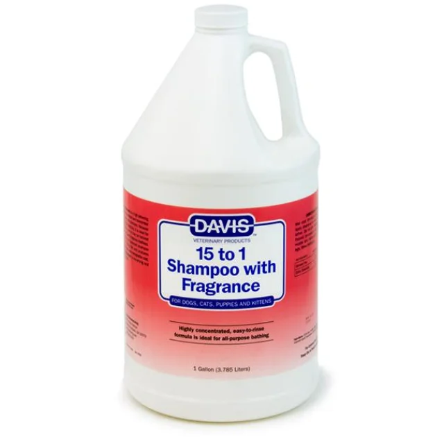 Шампунь Davis 15 to 1 Shampoo Fresh Fragrance для собак и котов, концентрат, 3.8 л