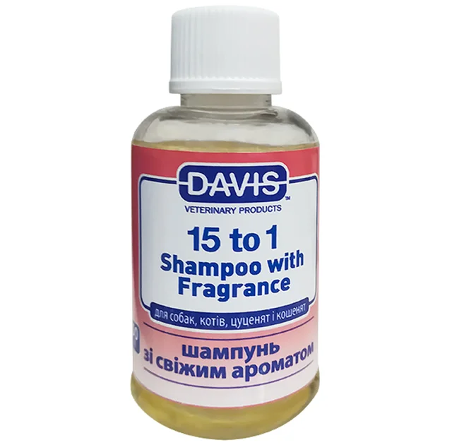 Шампунь Davis 15 to 1 Shampoo Fresh Fragrance для собак и котов, концентрат, 50 мл