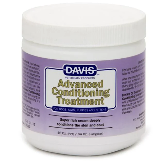 Кондиціонер Davis Advanced Conditioning Treatment для собак, котів, з маслом жожоба, оливковою, 454 мл