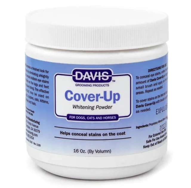 Пудра Davis Cover-Up Whitening Powder маскує, відбілююча, для собак, котів