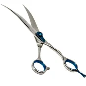 Ножиці Davis Extreme Edge Blue Curved вигнуті, для підстригання собак, 8.5 ", 21.6 см