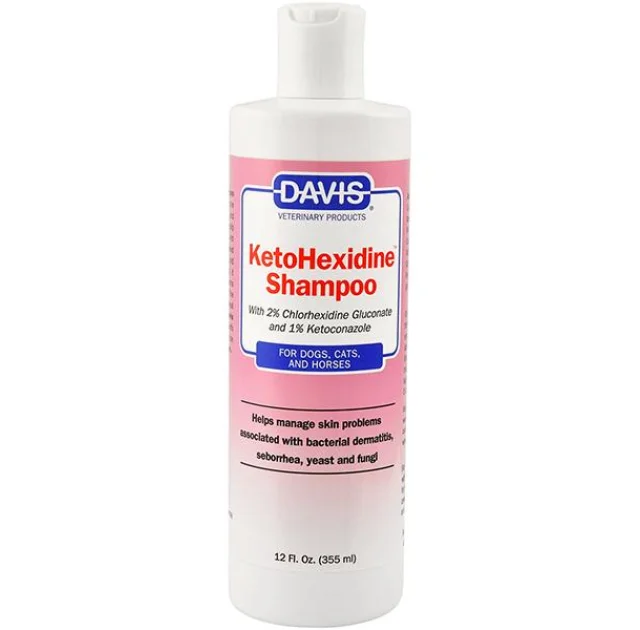 Шампунь Davis KetoHexidine Shampoo для собак і котів із захворюваннями шкіри, 50 мл