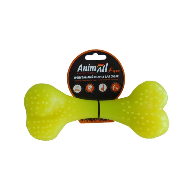 Игрушка AnimAll Fun кость, желтая, 25 см