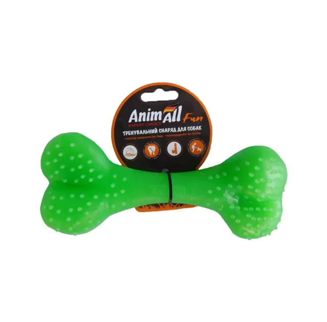 Игрушка AnimAll Fun кость, зеленая, 20 см