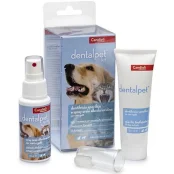 Дорожный набор (спрей, зубная щетка, паста) DentalPet Kit для ухода за ротовой полостью для кошек и собак
