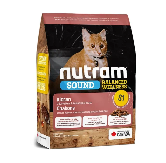 Сухий корм S1 Nutram Sound Balanced Wellness Kitten для кошенят, холістік, 1.13 кг