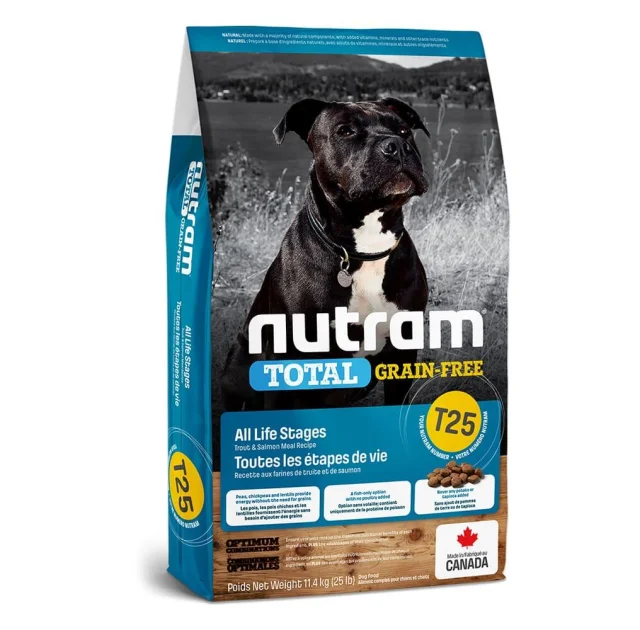 Сухий корм T25 Nutram Total Grain-Free Salmon & Trout беззерновий для собак, з лососем і фореллю, 2 кг