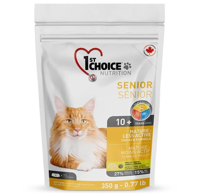 Сухой корм 1st Choice Senior Mature Less Aktiv для пожилых или малоактивных кошек от 10 лет, 2.72 кг