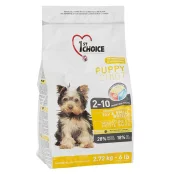 Сухий корм 1st Choice Puppy Toy & Small Chicken для цуценят міні та малих порід, з куркою, 2.72 кг