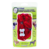 Нейлонова шлея Coastal Bone Combo для собак, червона, 0.8×25-35 см