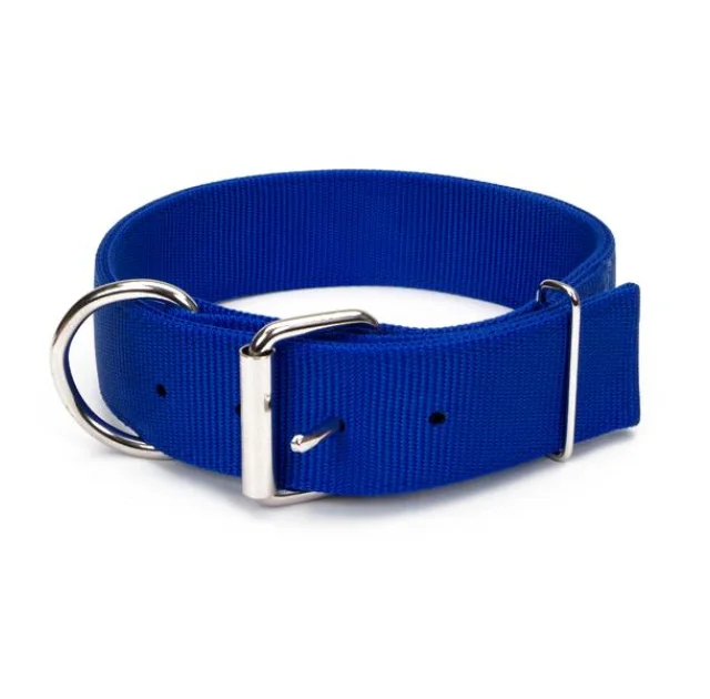 Нашийник подвійний Coastal Macho Dog для собак, синій, 4.5×61 см