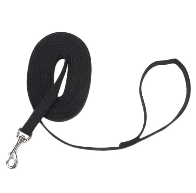 Повідець Coastal Cotton Web Training Leash для собак, котон, чорний, 1×3 му