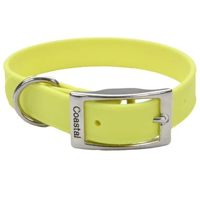 Водонепроникний нашийник Coastal Fashion Waterproof Dog Collar для собак, жовтий, 1.9×43 см