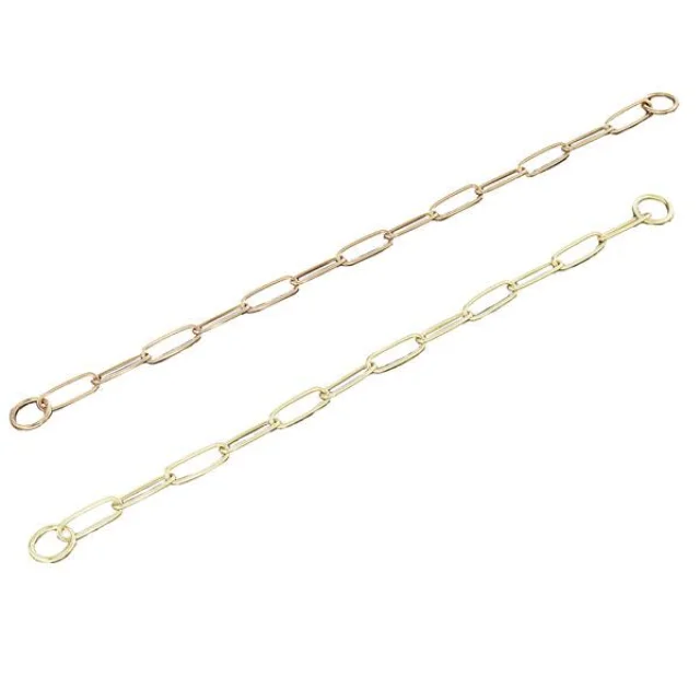 Нашийник-ланцюг Sprenger Long Link для собак, з широким ланкою, 3 мм, полірована латунь, 66 см