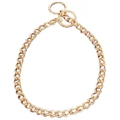 Цепочка-ошейник Sprenger для собак, с круглым звеном, 1.5 мм, позолоченная сталь, 60 см