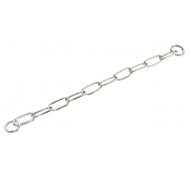 Нашийник Sprenger Extra Long Link для собак, з широким ланкою, хромована сталь, 4 мм, 76 см