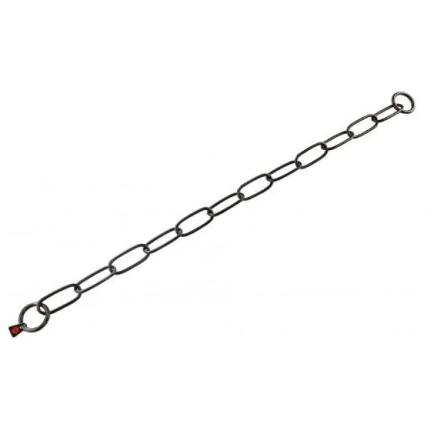 Нашийник Sprenger Extra Long Link для собак, з широким ланкою, чорна сталь, 4 мм, 72 см