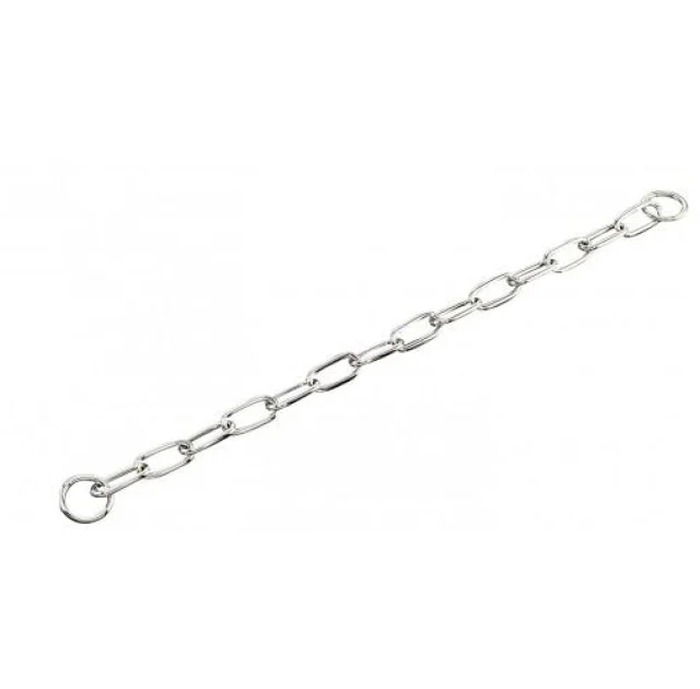 Нашийник Sprenger Long Link для собак, з широким ланкою, хромована сталь, 4 мм, 65 см