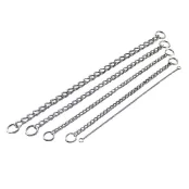 Ланцюжок-нашийник Sprenger для собак, з круглим ланкою, хромована сталь, 5 мм, 65 см