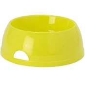 Миска Moderna ЭКО №4 для собак, пластик, лимонная, 2450 мл, d-23 см