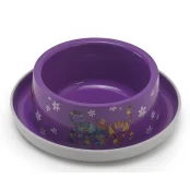 Миска Moderna Trendy Dinner №1 Friends Forever для кошек и собак, фиолетовая, 350 мл, d-16 см