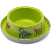 Миска Moderna Trendy Dinner №1 Friends Forever для кошек и собак, ярко-зеленая, 350 мл, d-16 см