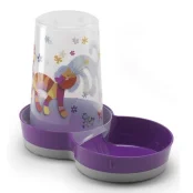 Автокормушка-автопоилка Moderna Tasty Friends Forever 2в1 для кошек и собак, пластик, фиолетовая, 1.5 л
