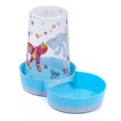 Автокормушка-автопоилка Moderna Tasty Friends Forever 2в1 для кошек и собак, пластик, ярко-голубая, 1.5 л