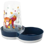 Автокормушка-автопоилка Moderna Tasty Friends Forever 2в1 для кошек и собак, пластик, черничная 1.5 л