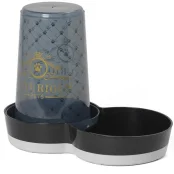 Автокормушка-автопоилка Moderna Tasty Jumbo Luxurious Pets 2в1 для собак, пластик, черная, 3.79 л