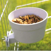 Кормушка Savic Crock с креплением в клетку, для собак, котов, птиц, кроликов, пластик, 300 мл