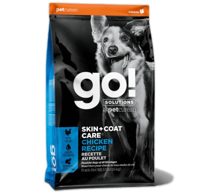 Сухий корм GO! Solutions Skin & Coat Care Chiken для собак і цуценят, з куркою і вівсянкою, 11.34 кг
