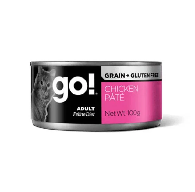 Консерви GO! Grain Free Chicken Pate, беззерновий вологий корм, для котів, 100 г