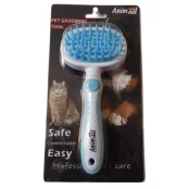 Силиконовая расческа AnimAll Groom, голубая