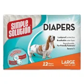 Гигиенические подгузники для животных Simple Solution Disposable Diapers Large, 12 шт