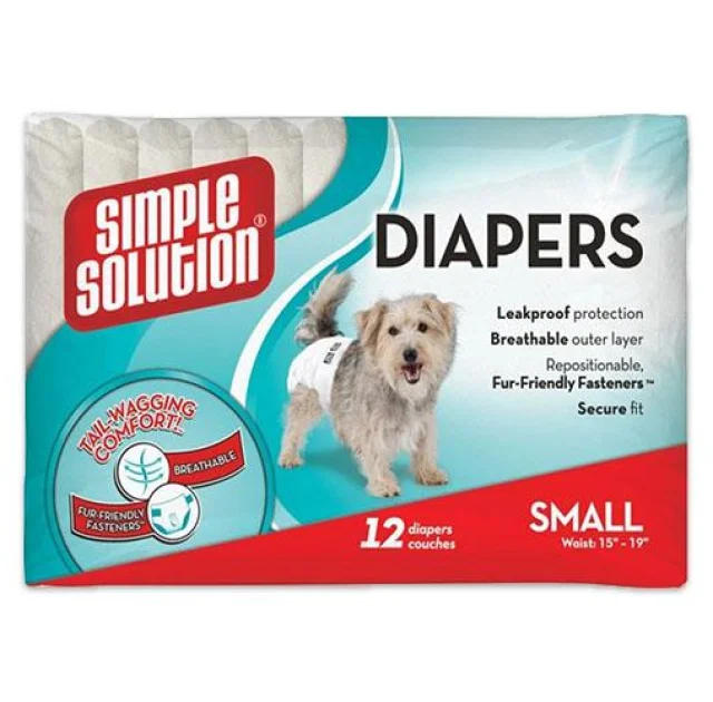 Гигиенические подгузники для животных Simple Solution Disposable Diapers Small, 12 шт