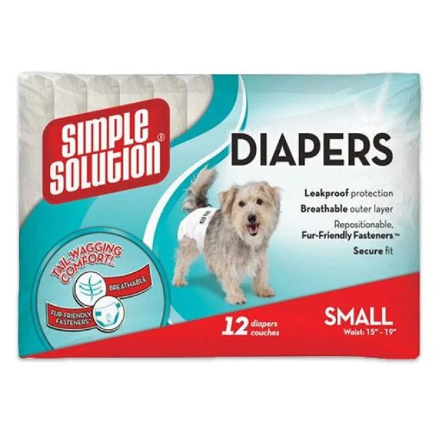 Гигиенические подгузники для животных Simple Solution Disposable Diapers Small, 30 шт