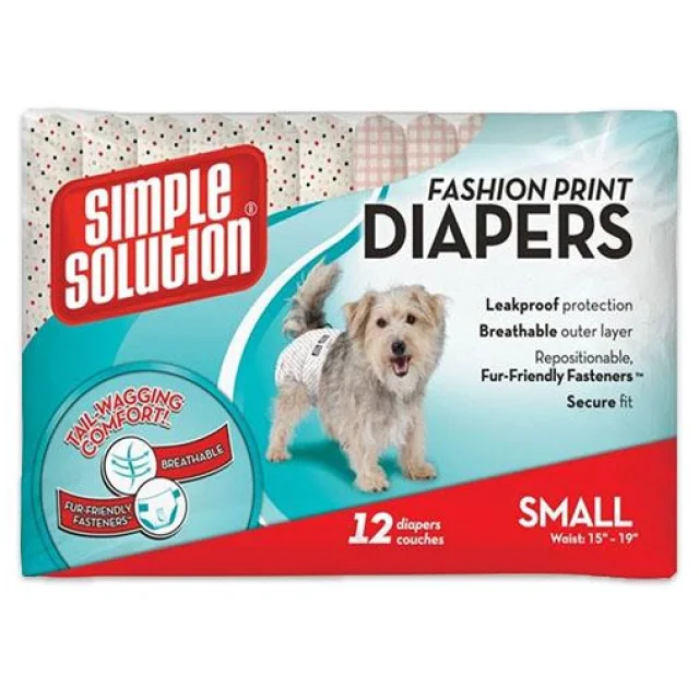 Гигиенические подгузники для животных Simple Solution Fashion Disposable Diapers Small, 12 шт