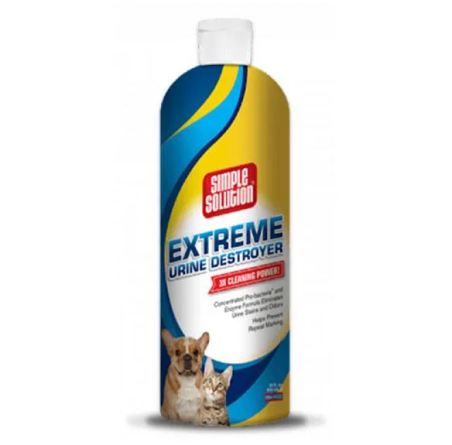 Средство Simple Solution Extreme для нейтрализации запахов и удаления пятен мочи домашних животных, 945 мл