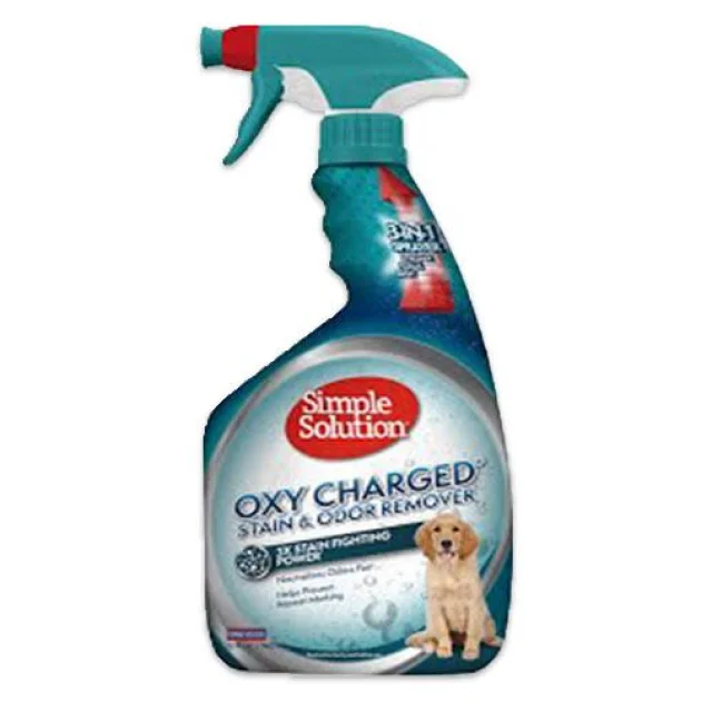 Спрей Simple Solution Oxy Charged Stain & Odor Remover для нейтрализации запахов и пятен c кислородом, 945 мл