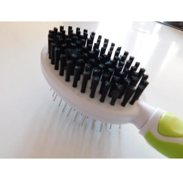 Расческа-щетка 2 в 1 AnimAll Groom, зеленая