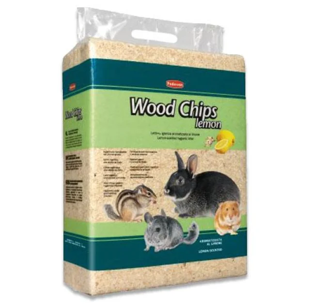 Гигиенический наполнитель Padovan Wood chips Lemon для грызунов 4 кг, 56 л
