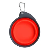 Дорожная складная миска Dexas Collapsible/Expandable Travel Cup - 1 маленькая, 240 мл, красная