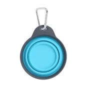 Велика дорожня складна миска Dexas, блакитна