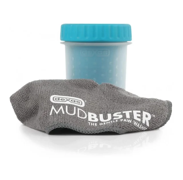 Лапомойка Dexas MudBuste мала, блакитна, висота 11 см, діаметр 9 см