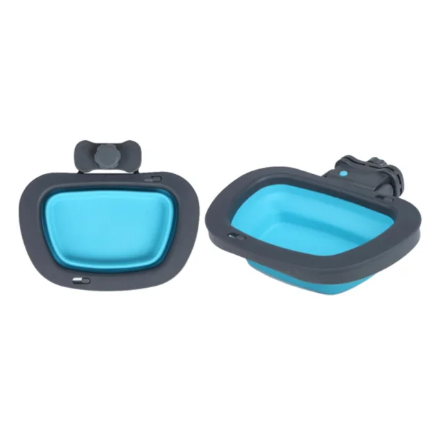 Миска для клетки Dexas Kennel Bowl для собак и кошек, голубая, 600 мл