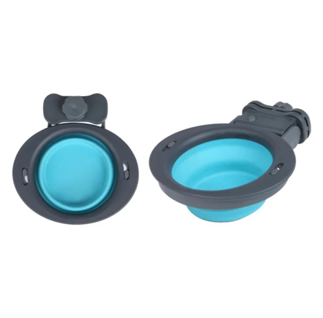 Миска для клетки Dexas Kennel Bowl для собак и кошек, голубая, 240 мл