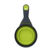 Мірний стакан Dexas KlipScoop на кліпсі, для собак і котів, зелений, 240 мл