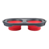 Миска Dexas Pet Feeder складная миска, для собак, красная, 240 мл